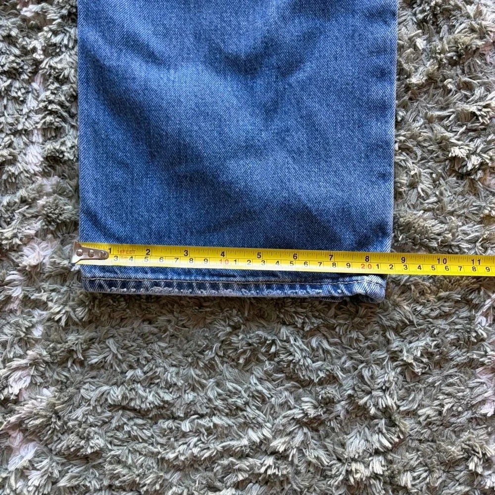 Vintage Polo Ralph Lauren Baggy Wide Leg Jeans Blue Denim Mens 36x30 Y2K